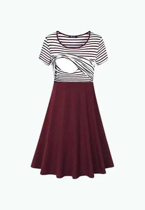 Product Image of the Quinee Short Sleeve Nursing Dress