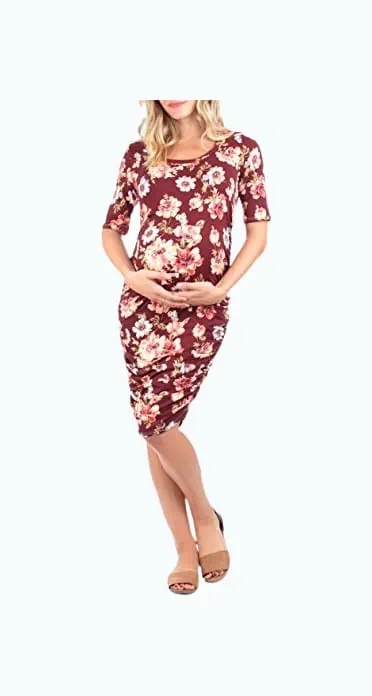 Product Image of the Rags and Couture Ruched Maternity Dress