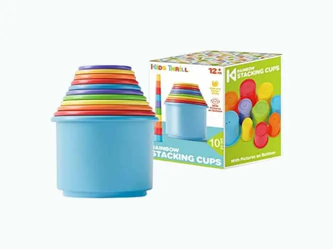 Product Image of the Rainbow Nesting and Stacking Cups