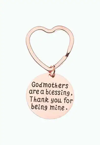 Product Image of the Rose Gold Godmother Key Chain