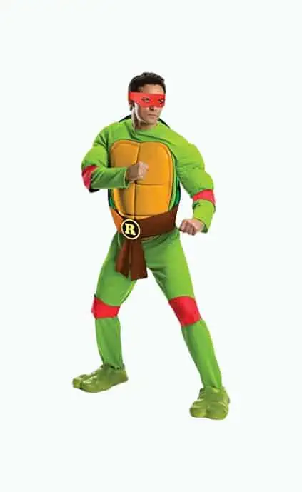 Product Image of the Rubies Ninja Turtles Deluxe Muscle-Chest Raphael Costume