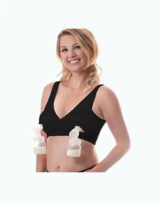 Lupantte Hands Free Pumping Bra, Breast Pump Bra, Adjustable