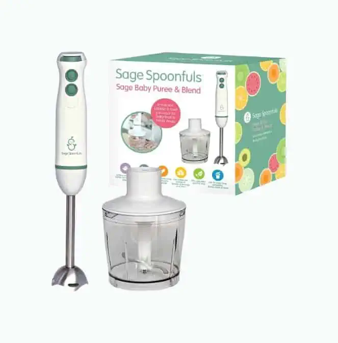 10-Piece Baby Food Maker Set with Glass Baby Food Containers - Sage  Spoonfuls