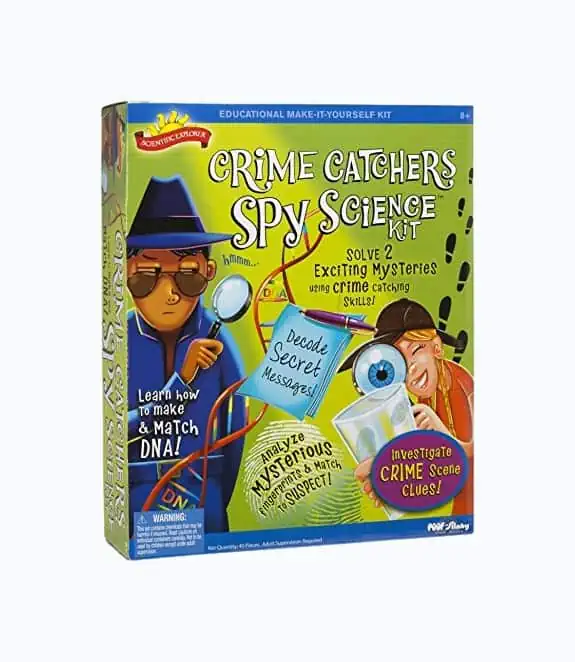 Product Image of the Scientific Explorer Crime Catchers Spy Science Kit