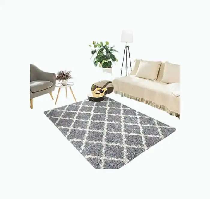 Product Image of the Shag Trellis Area Rug By Ottomanson