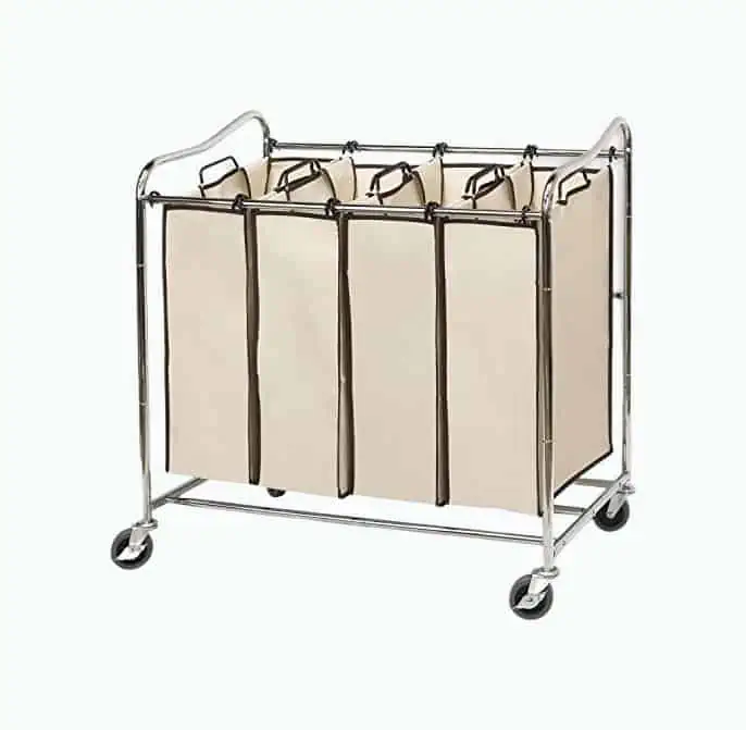 Product Image of the Simple Houseware Heavy Duty Rolling Hamper