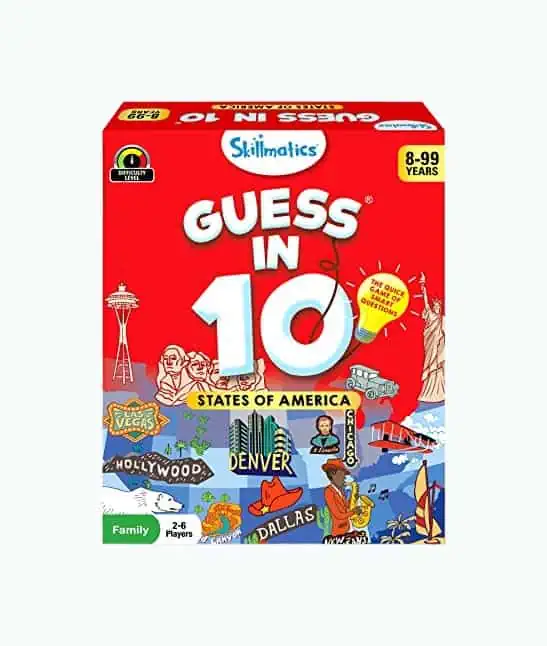 Product Image of the Skillmatics Guess in 10 States of America Card Game