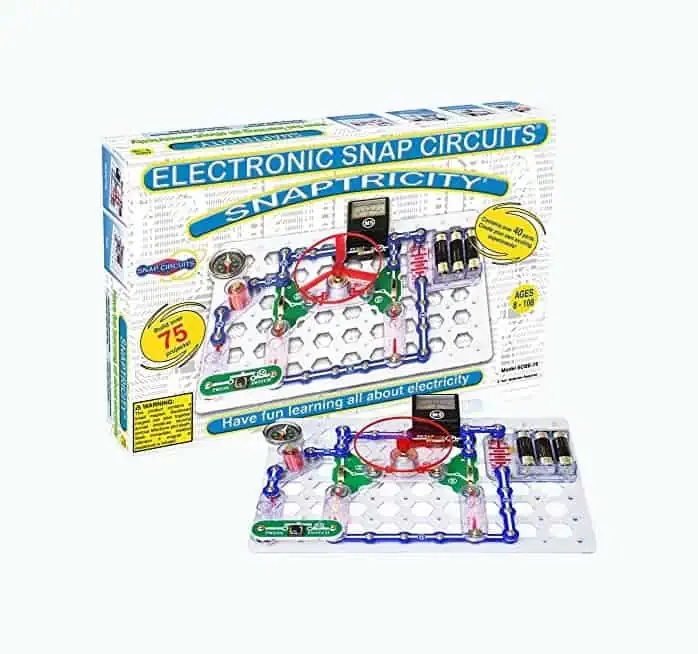 Product Image of the Snap Circuits Snaptricity Electronics Kit