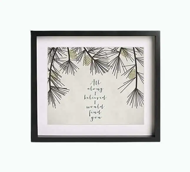 Product Image of the Song Lyric Art Print