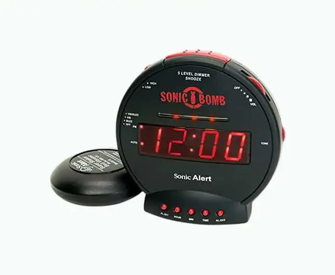 Product Image of the Sonic Bomb Extra Loud, Shaking Alarm Clock