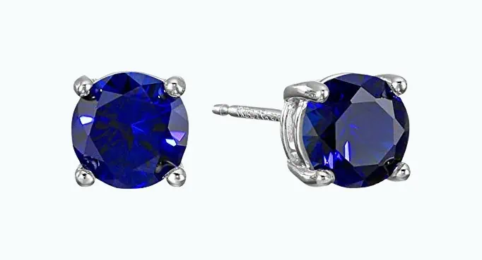 Product Image of the Sterling Silver Birthstone Stud Earrings