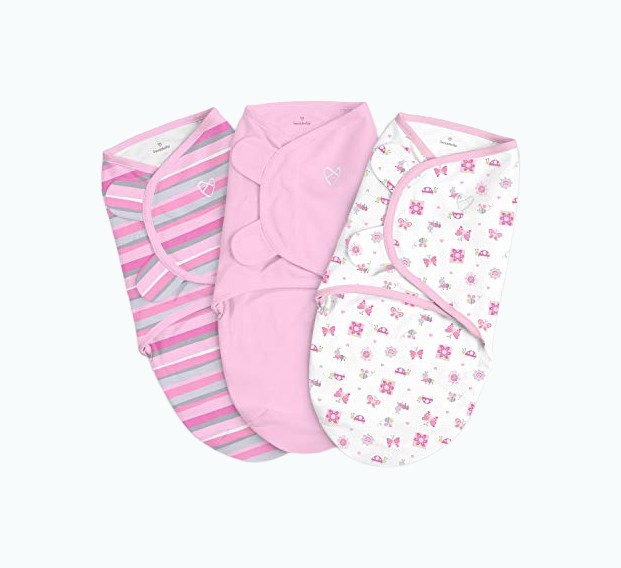 Comfy Cubs Swaddle Blanket Baby Girl Boy Easy Adjustable 3 Pack Infant Sleep Sack Wrap Newborn Babies (Large 3-6 Months, Dark Blue)