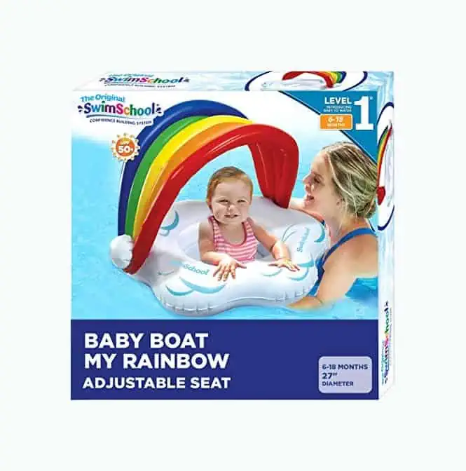 Product Image of the SwimSchool Rainbow Baby Boat