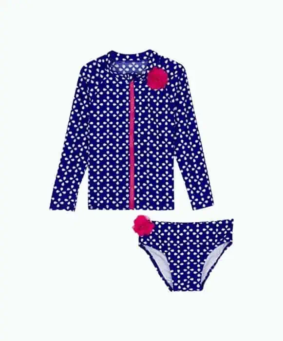 Product Image of the SwimZip: Two-Piece Long-Sleeved Swimsuit