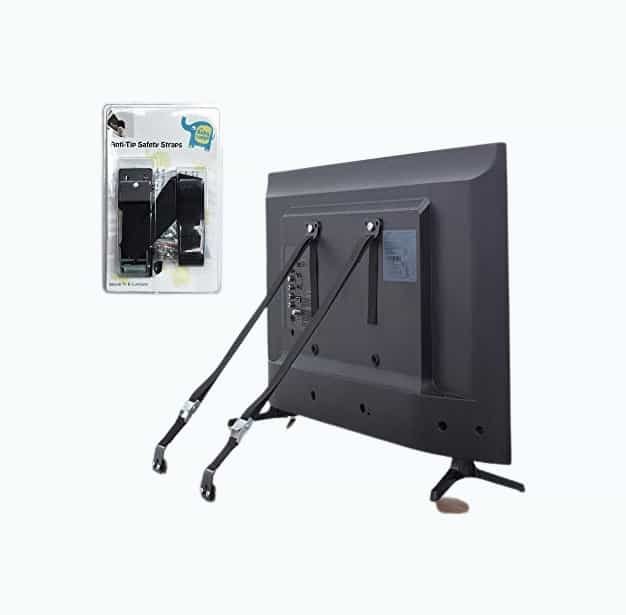 Product Image of the The Baby Lodge TV and Furniture Anti Tip Straps - Safety Furniture Wall Anchors...