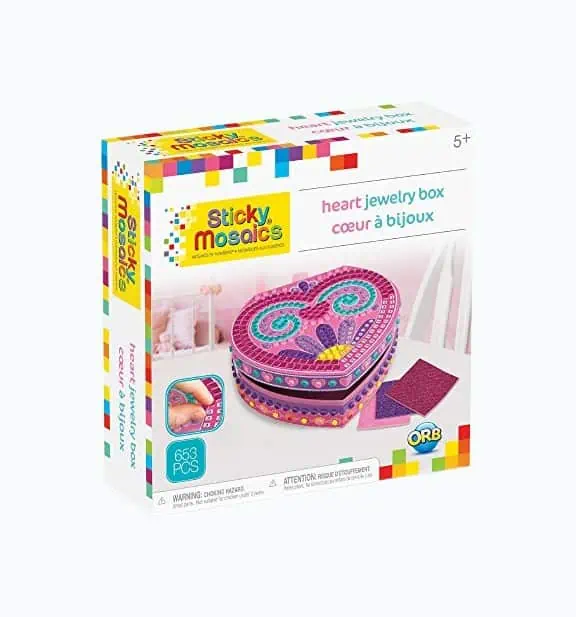 Product Image of the The Orb Factory Sticky Mosaics Heart Box