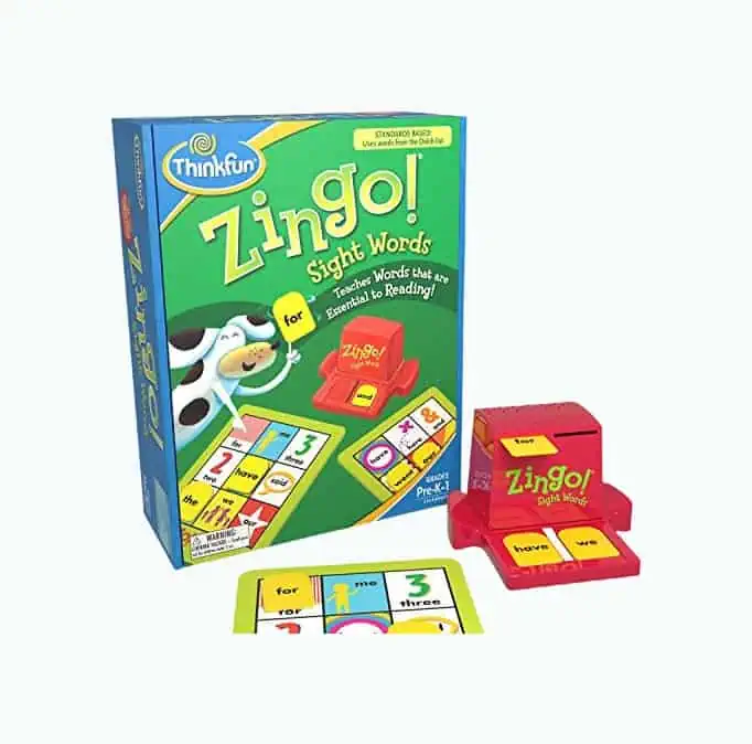 Product Image of the ThinkFun Zingo Sight Words Award Winning Early Reading Game for Pre-K to 2nd...
