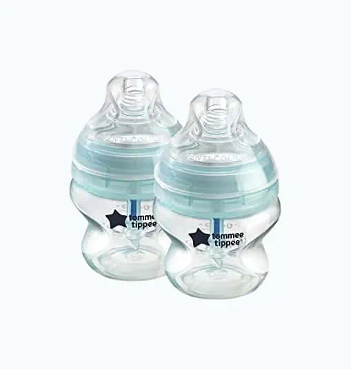 Product Image of the Tommee Tippee Advanced Anti-Colic Baby Bottle, 5 Ounce, 2 Count,Clear