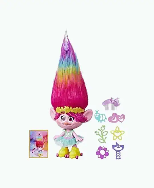 Product Image of the Trolls Party Hair Poppy Musical Doll