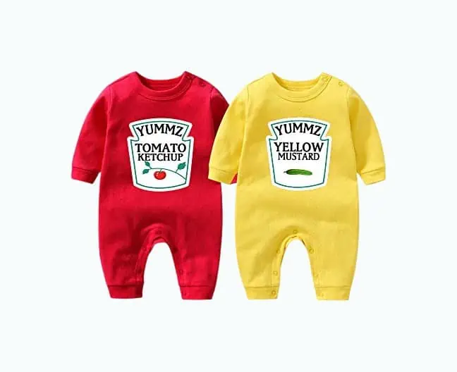 Product Image of the Twin Baby Costumes — Ketchup and Mustard