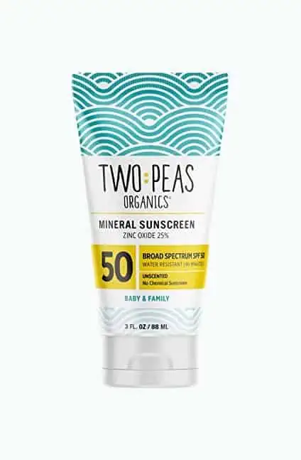Product Image of the Two Peas Organics SPF 50 Sunscreen
