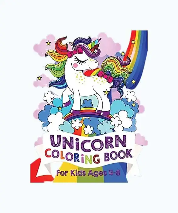 Product Image of the Unicorn Coloring Book for Kids by Silly Bear