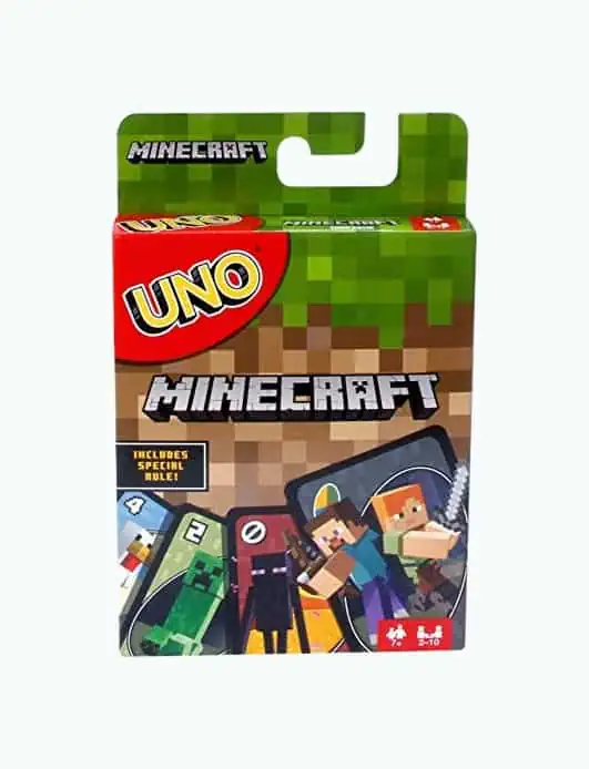 Product Image of the Uno Minecraft Card Game