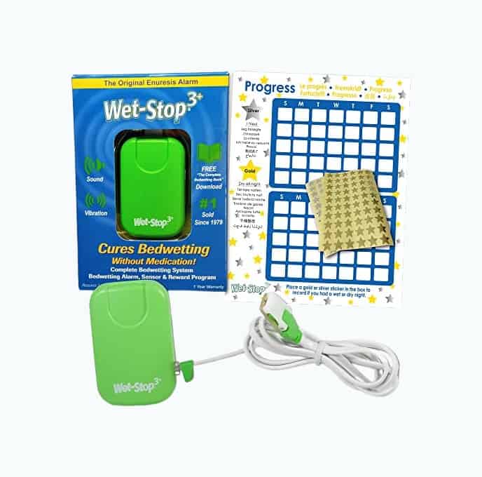 Product Image of the Wet-Stop 3 Green Bedwetting Enuresis Alarm with Loud Sound and Strong Vibration...