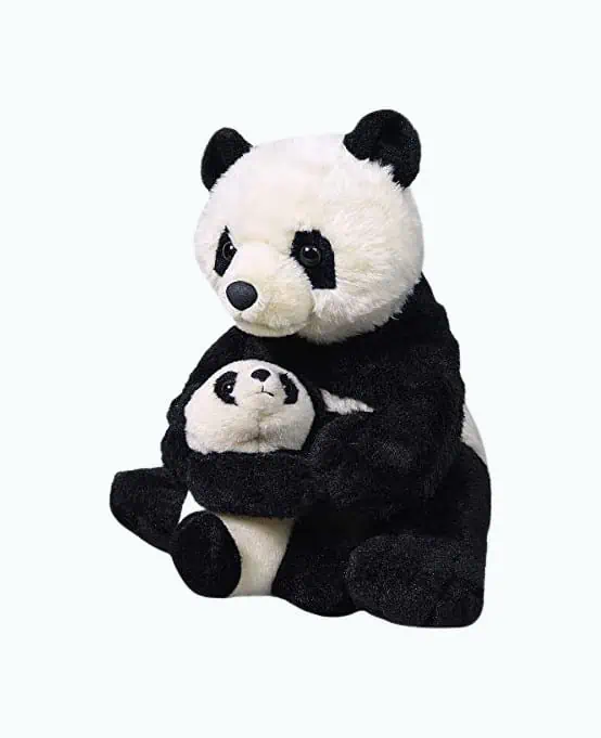 Product Image of the Wild Republic Mom & Baby Panda Plush Stuffed Animals