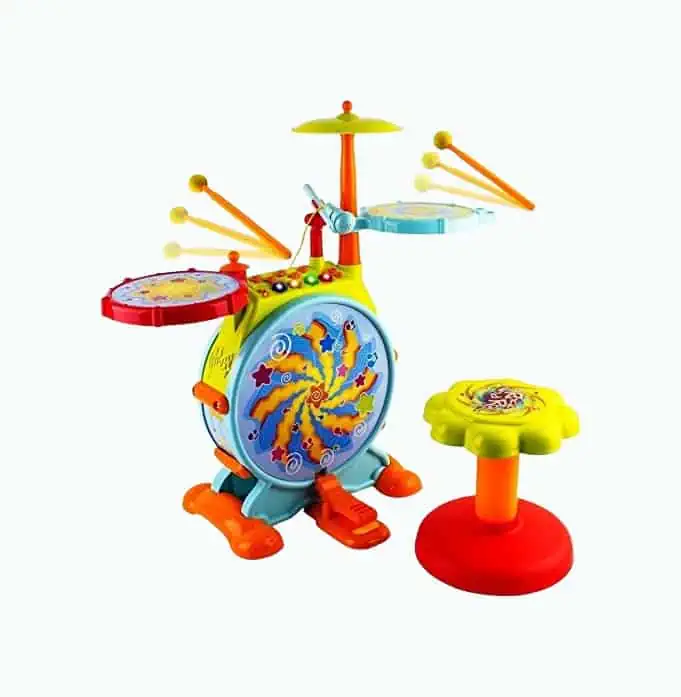 Product Image of the WolVol Electric Big Toy Drum Set