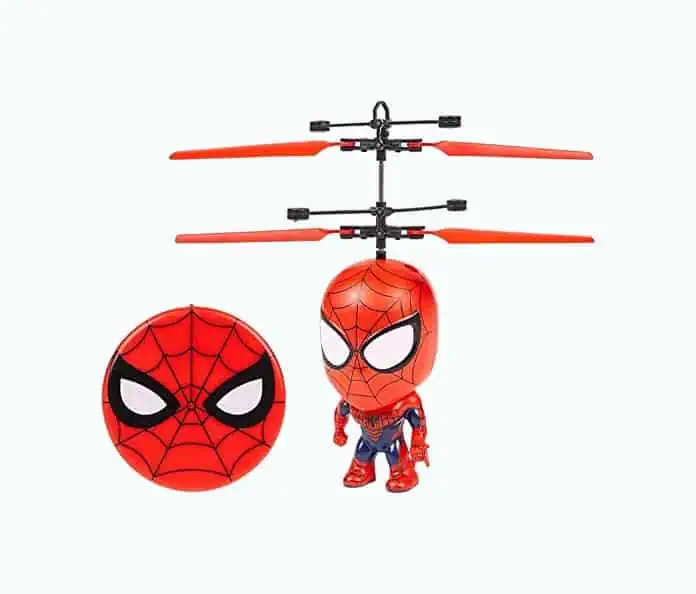 Product Image of the World Tech Toys Spider-Man Flying Figure IR Helicopter