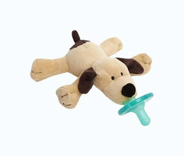 Product Image of the WubbaNub Brown Puppy Pacifier