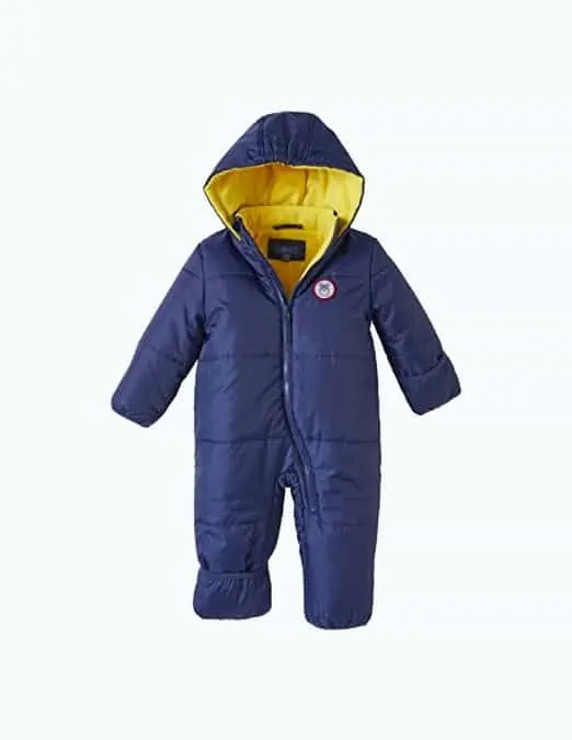 Product Image of the iXtreme Baby Boy's Snow Pram - Newborn Infant Hooded Bodysuit Bunting Snowsuit...